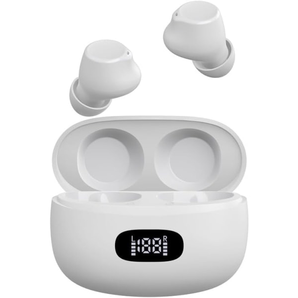 Trådløse Ørepropper, Bluetooth Hovedtelefoner, TWS Øretelefoner In-Ear Ørepropper Indbygget Mikrofon Headset Premium