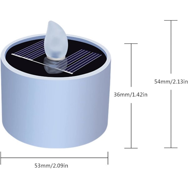 Solarljus, Solar LED-ljus, 1/2/4/6/8/10-pack Solarlampor Utomhus Vattentäta, IP42 Vattentäta, Flamfria LED-ljus för Utomhusbruk 1pcs