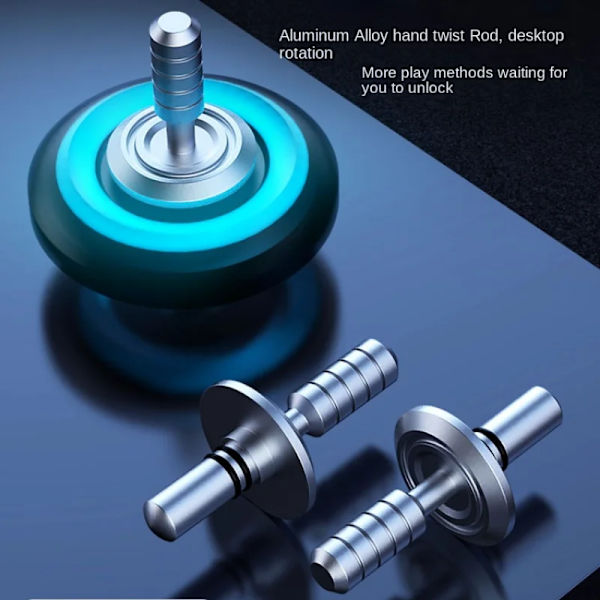Stressboll Fidget Spinner Legering Ljus Handgyro Stressleksaker R188 Tyst Lager Man Jul Gyro Vuxen