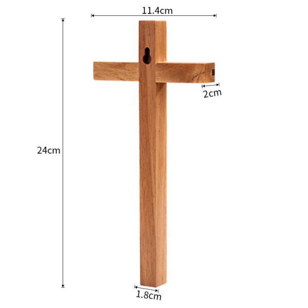 Håndlaget trekors Kristus ornamenter Vegghengende bordkors