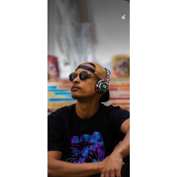 Trådlöst spelheadset, RGB HiFi Stereo Bluetooth-hörlurar med inbyggd mikrofon, lätta bärbara over-ear-hörlurar för dator