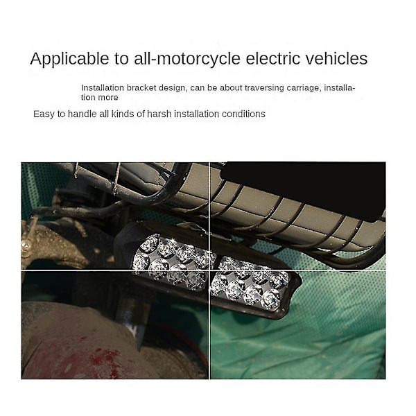 12v-80v Sähköpyörän Etuvalo Moottoripyörä Sähköpyörä Polkupyörä Led-Etuvalo Kolmipyörälamppu 16 Led Cycl