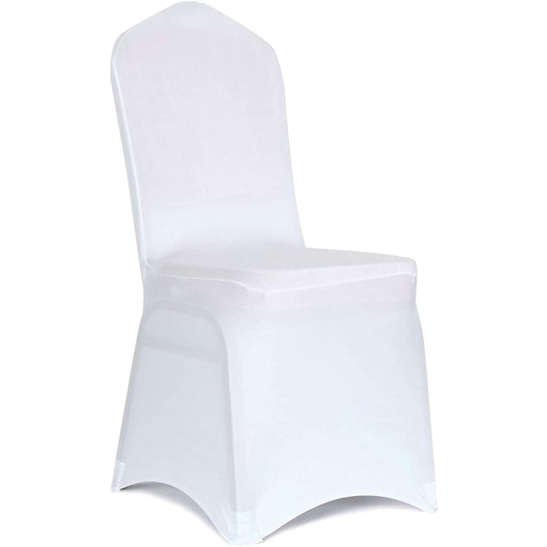 10 ST Vita Spandex Matsalsstolsöverdrag för vardagsrum - Universal Stretch Stol Slipcovers Protector för bröllop, bankett och fest