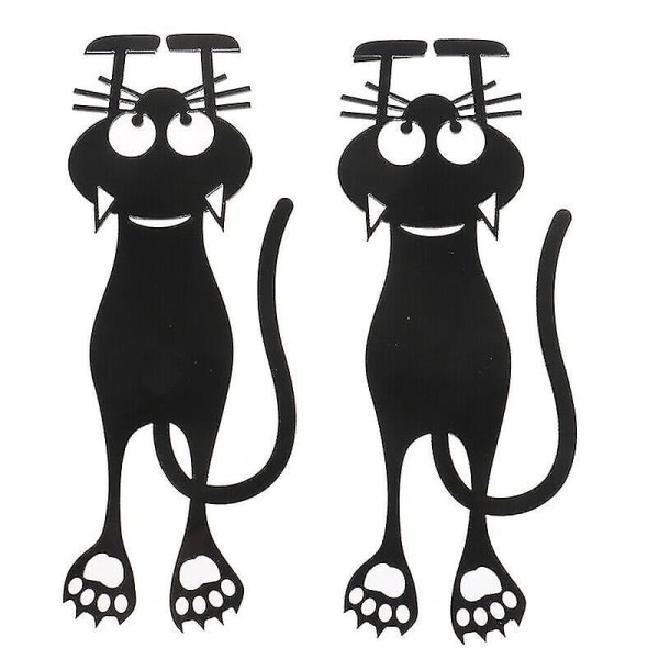 Bokmerke Black Cat Bokholder for bokpapir Kreativ gave .(svart)(2stk)