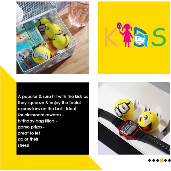 20 st Anti-Stress Leksakskulor Kastkula Squeezekulor för Barn Vuxna Partypåsar Barnkalas Pojkpartypresenter Giveaways Barn
