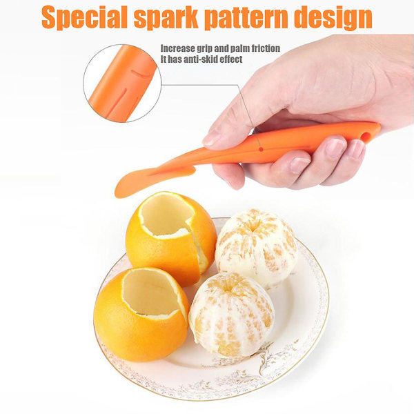 Appelsinskrellere Humanisert design Buet håndtak Fruktverktøy Kjøkken Gadget