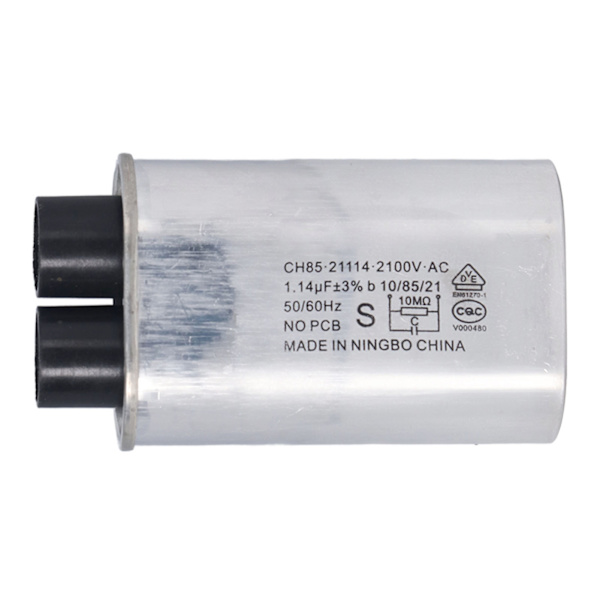 2100V Mikrovågsugn Högspänningskondensator 1.14uF Universal 4.8mm