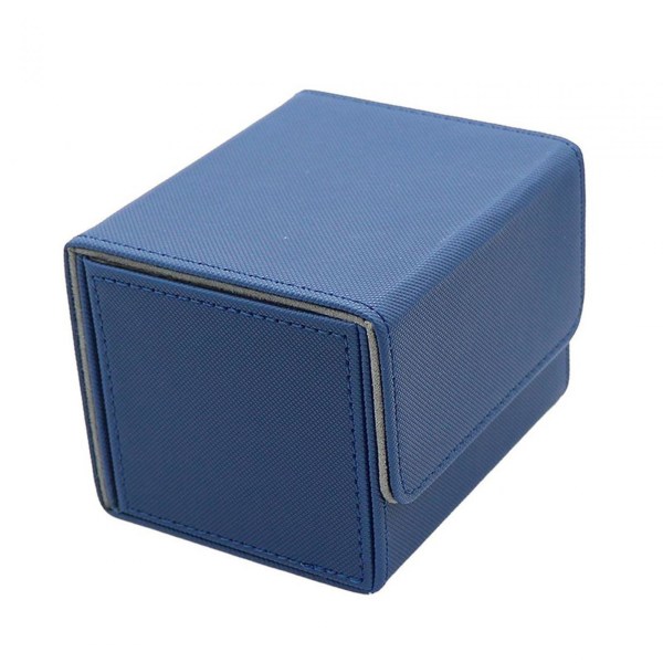 Deck Box Opbevaringsholder Praktiske kort Deck Game Box til fodboldkort Baseballkort Blå