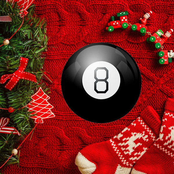 Taikapallo, Mystic 8 Ball Retro Edition - Onnen ennustuspallo kelluvalla vastauksella