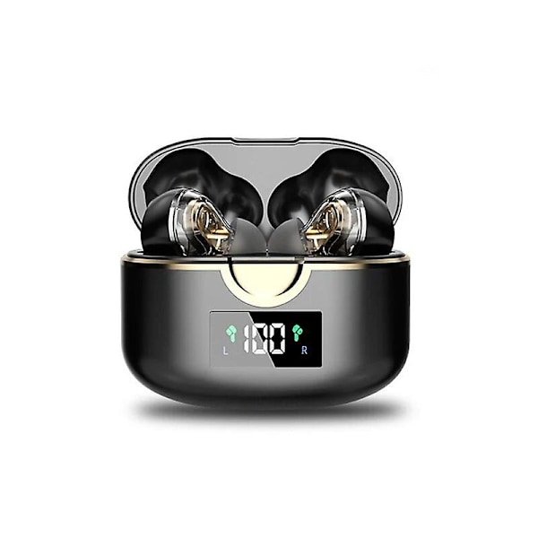 Trådløse hodetelefoner for Samsung Galaxy S22 Ultra S21 FE S22+ Bluetooth V50 Headset Sport Ørepropper (Svart)