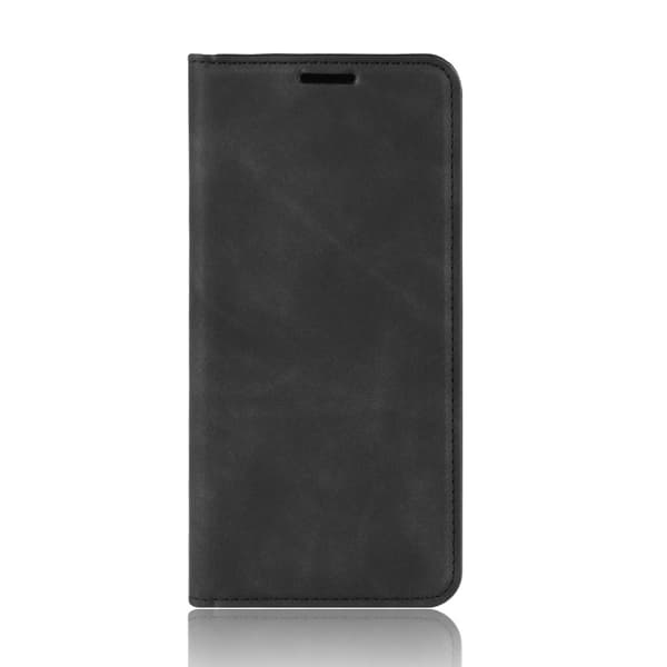 Samsung Galaxy S20 FE - Silke Læder Etui - Sort Sort_xx Black Black