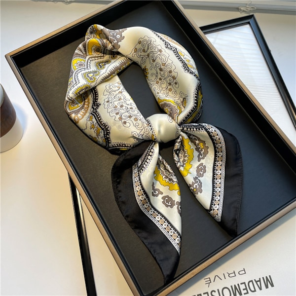 Dame 27,5\" Satin Firkantet Silke Lignende Tørklæder og Wraps Hovedtørklæde til Sovning, OPP Pose Emballage. FJ508-2