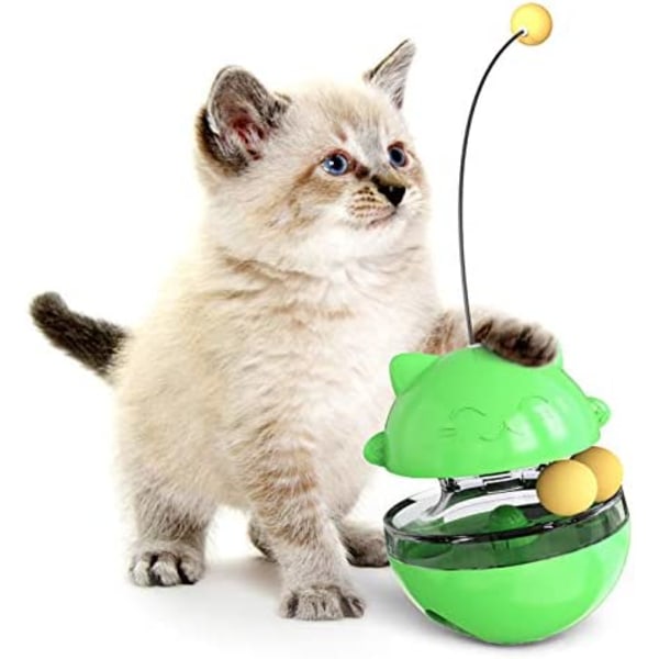 Lemmikkien juomapullo kissan levysoitinlelu, vuotava pallo, hauska kissan tikku, itseparantuva esine, vihreä