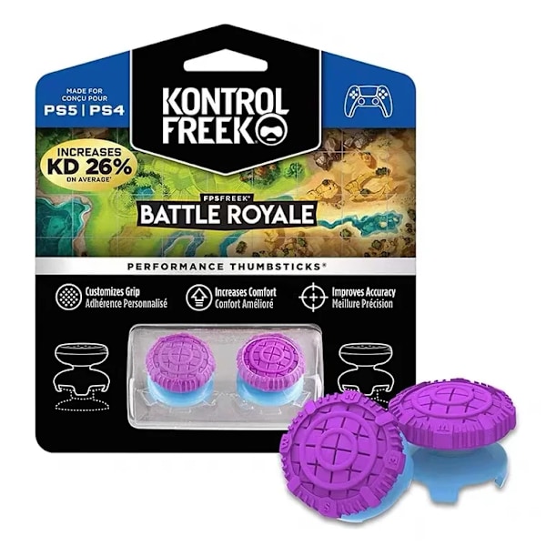 KontrolFreek FPS Freek Galaxy för Playstation PS4 5 High-Rise Analog Stick Joystick Controller Prestanda Tumstockar PS5 4-10