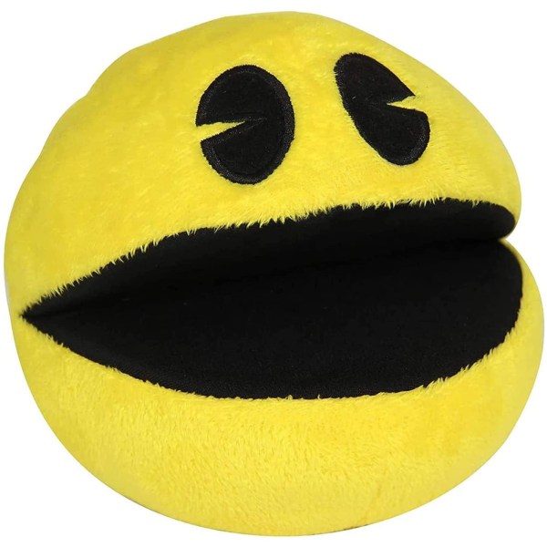 Pac-Man pehmolelu 6 tuumaa elävän tuntuinen keltainen Pac-Man täytetyt eläin-anime-pehmotyyny