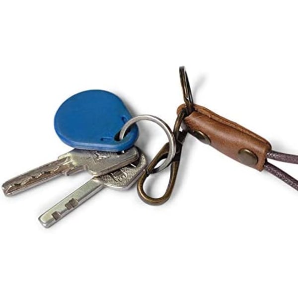 Nahkainen Lanyard-vintage-nahkainen avaimenperä metallihummerin ja  avaimenperän kanssa 4ab5 | Fyndiq