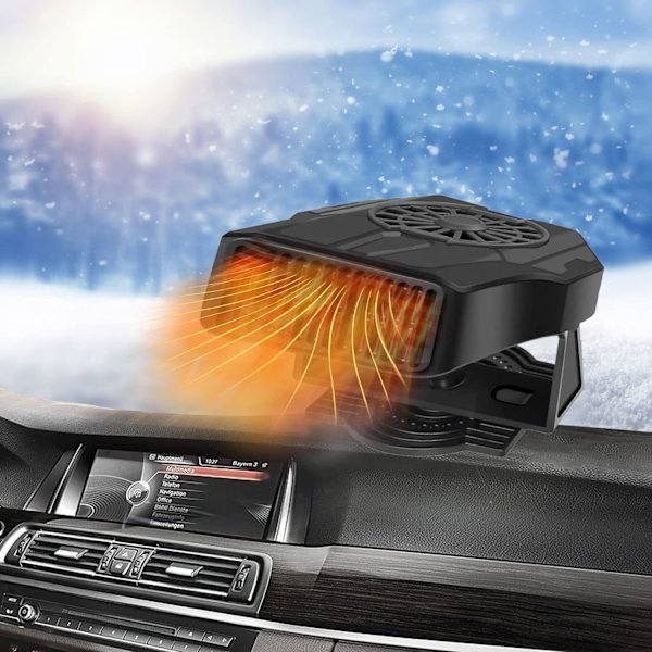 Kätevä autonlämmitin, auton puhallinlämmitin, 2-in-1 autonlämmitin huurteenpoisto