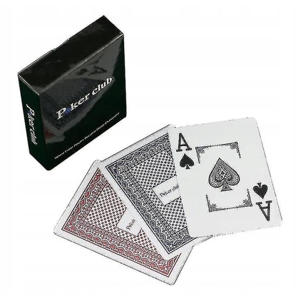 Plast Vanntett Scrub Spillekort Poker Club Kort Brettspill