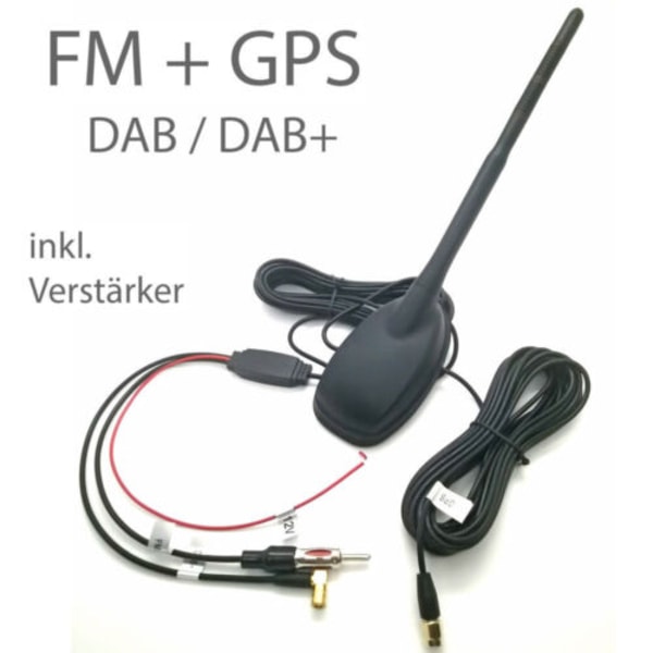 DAB-autonantenni + FM + GPS -antenni Yleismallinen DAB+ -autonantenni KFZ-antenni