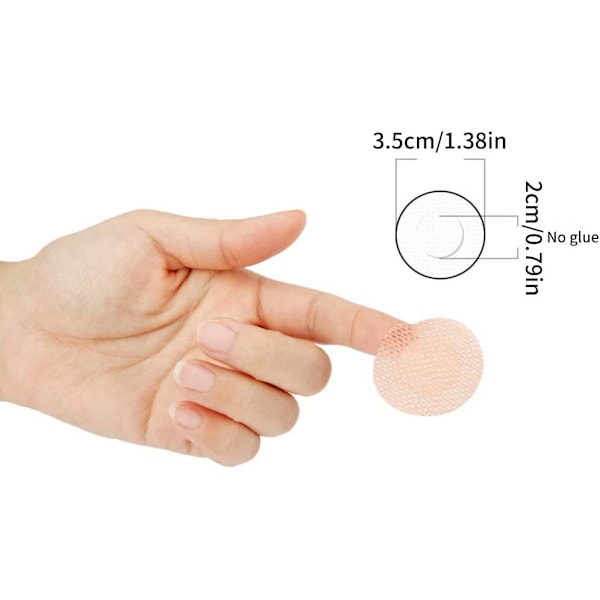 Brystvortedeksel for menn, alternativ til brystbinding for gynecomastia, skjuler mannlige bryst, 50 pakning