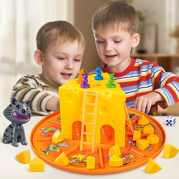 Pædagogisk legetøj kat og mus spil, ostekamp, 556-38 Cat and Mouse Game