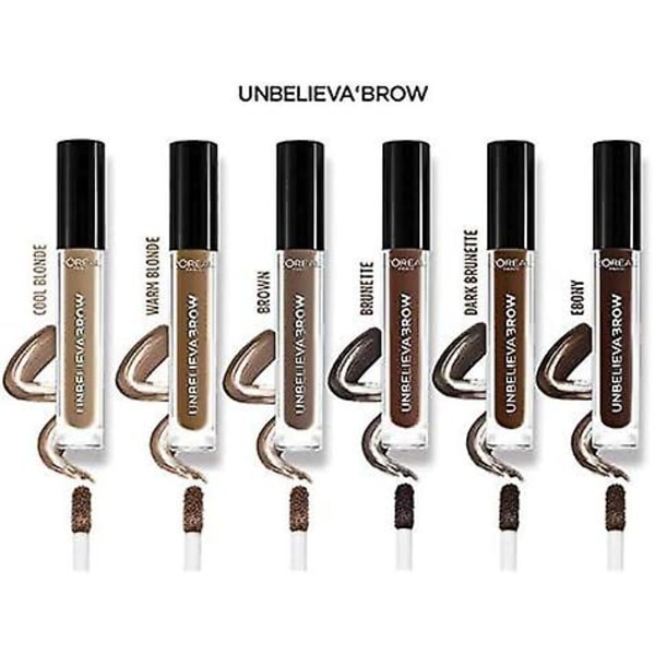 Paris Unbelievabrow Langvarig Øyenbrynsgel, Smudge-proof, Transfer-proof, Vanntett, 104 Brown_xx