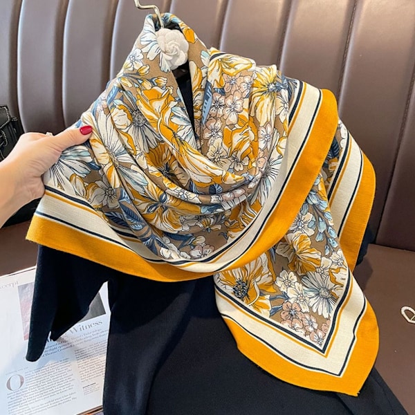 Strandshawl 90x90cm Siden Scarf 4 4 4 4