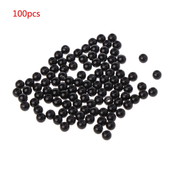100 stk 3-12 mm svarte dukkeøyne Sikkerhetssy perler for gjør-det-selv-bjørne-utstoppede leker 0.06 10MM