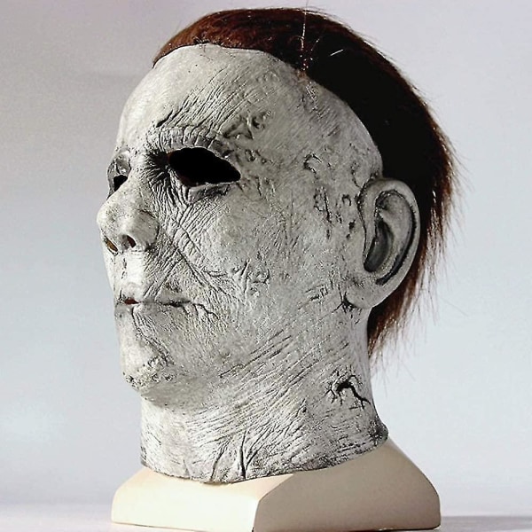 Michael Myers Halloween Masker Kostyme Cosplay Latex rekvisitter Skrekkmaske