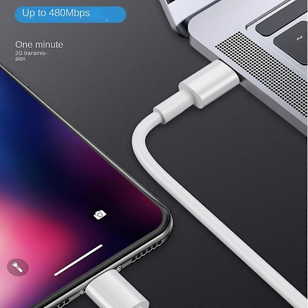 Laddningskabel för iPhone 14/13/12/11/ Pro - Extra lång Lightning-laddningskabel med 2-pack, förstärkta stresspunkter för utomhusäventyr (3ft)