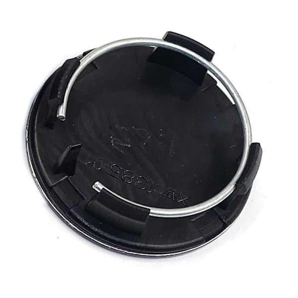 4-pak - Tesla hjulkapsler / hjulnavsemblemer Black/red