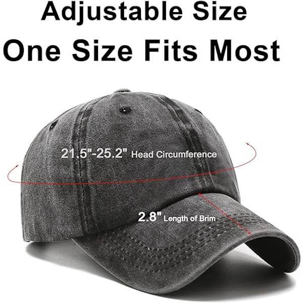 Basebollkeps Golf Dad Hat Justerbar Original Klassisk Låg Profil Bomullshatt