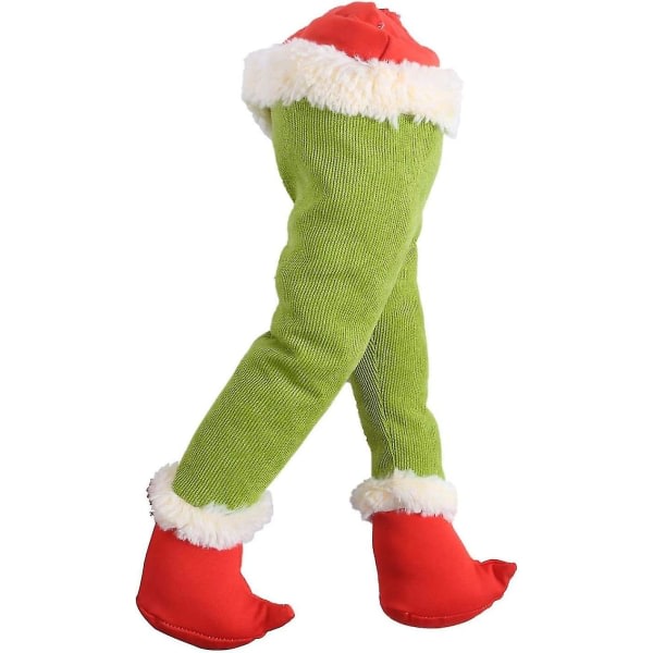 Christmas Thief Steel Christmas Grinch säkkikangas Siirrettävät muhkeat jalat