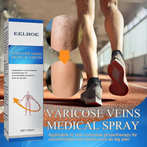 Eelhoe intravenös spray lindrar åderbråck, slätar ut daggmaskben och lindrar smärtlindring mot benkärlbula
