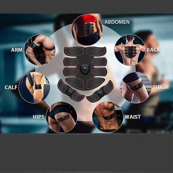 Muskelstimulator, elektrisk Ems-treningsenhet, USB-oppladbar