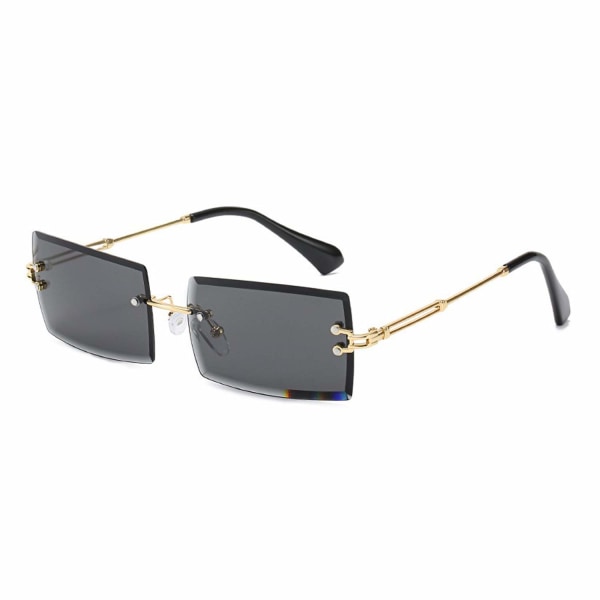 Reunuksettomat suorakaiteen muotoiset aurinkolasit naisille/miehille  Ultrakevyet metallirunkoiset silmälasit Muoti Square UV400 lasit Unisex  c2ae | Fyndiq