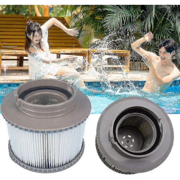 2024 - Sett med 6 erstatningsfiltre for å vedlikeholde din oppblåsbare basseng, mspa eller jacuzzi 6pcs