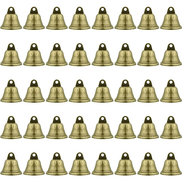 40 stykker 1,5 tommer bronse jingle Bells Vintage Jingle Bells Craft Bells Juleklokker for hundepottetrening, lage vindklokker, festlig dekorasjon ect
