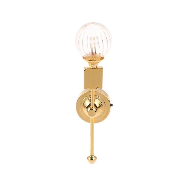 1:12 Miniatyr Mini Vegglampe Belysning Led Lampe Møbelmodell Tilbehør