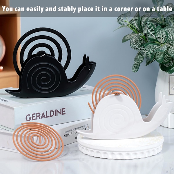 Kreativ Sneglesikker Myggspiralboks Myggspiralplate Askeplate Myggspiralplate Bærbar white