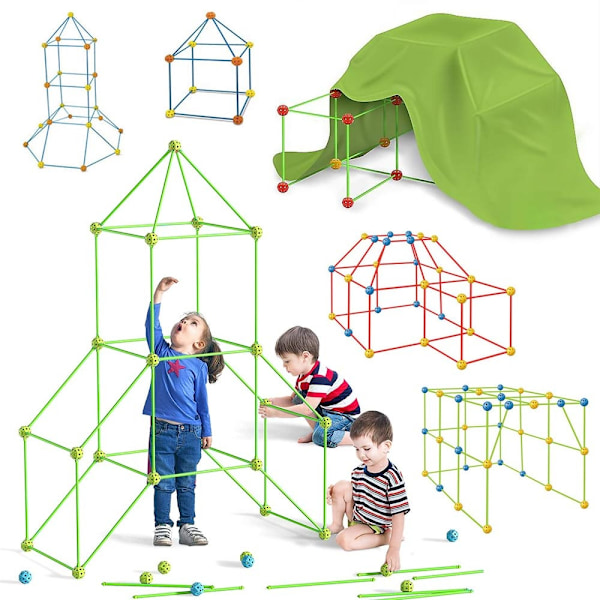 DIY Fort Building Blocks Kit Play Tents House - Perfect