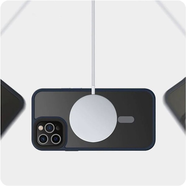Tech-Protect Magmat Magsafe Mobilskal iPhone 13 Pro Max Matt Svart Black Svart