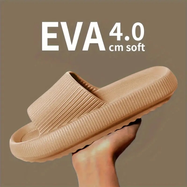 Solid EVA Slides til mænd - Casual skridsikre hjemmesko til indendørs udendørs strandbruser