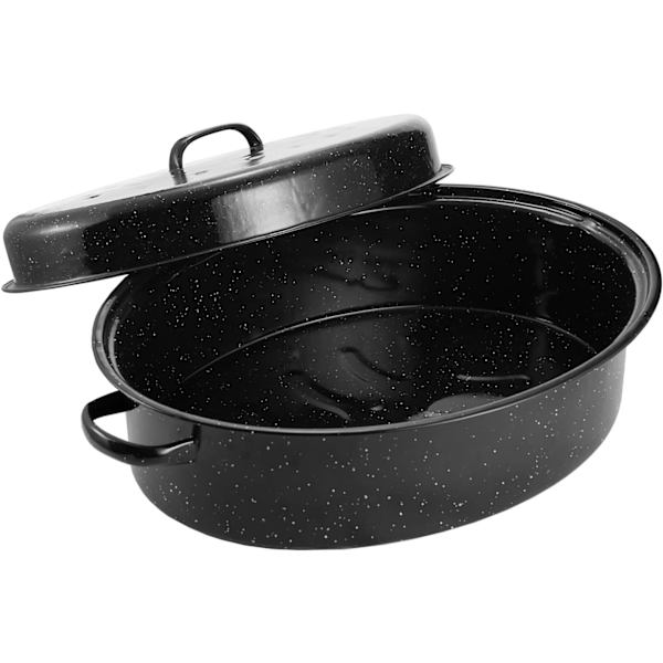 Paistinpannu, paistinpannu kupukannella. Soikea kalkkunan paistinpannu, grillipannu, joka sopii kalkkunalle, kanalle, vihanneksille. Sopii 18 paunan kalkkunalle