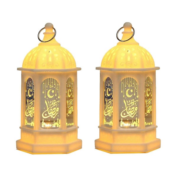 Ramadan Dekoration Lykta Utsökt LED Eid Lampa Batteridriven Ramadan Bordslampa Present