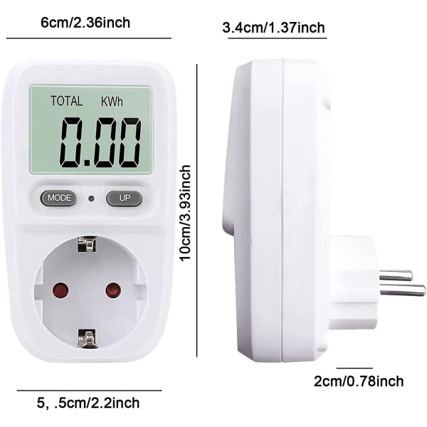 Energy cost meter, power meter, digital electricity meter