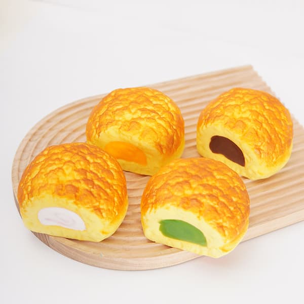 Dekompresjonsleker, PU-simulerte sakte tilbakeslagsbrødlekker, simulerte matleker, fyllvæske, brødleker Matcha color