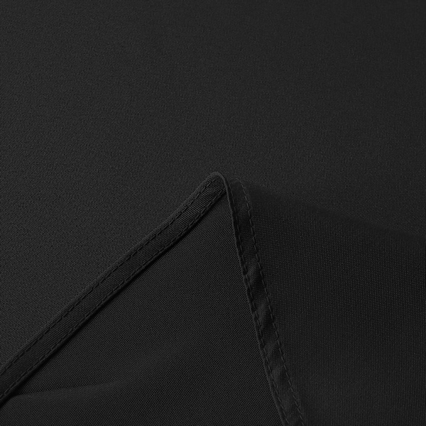 sancua Rund Dug - 60 Tommer - Vandafvisende Spildsikker Vaskbar Polyester Dug Dekorativt Stof Borddække, Sort