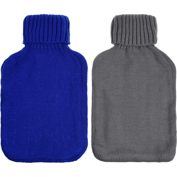 2-pack knitted cover for 2L hot water bottle, cover only