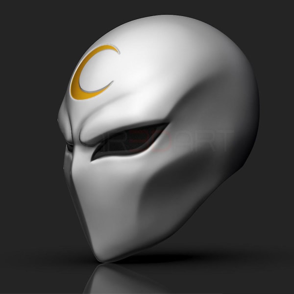 Moon Knight Marvel Hero Film Med Samma Huvudbonad Rekvisita Moon Knight Modell Cosplay Mask-platinum Moon Knight